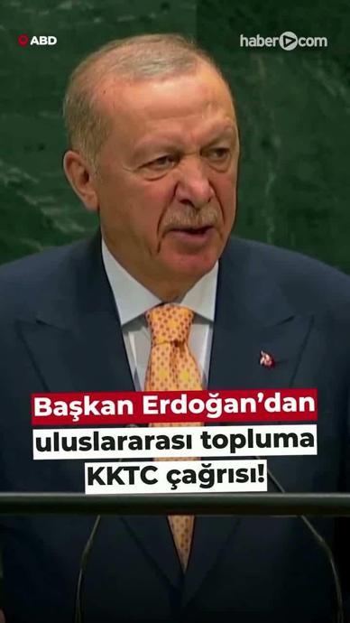 Başkan Erdoğan'dan BM'de KKTC &ccedil;ağrısı!