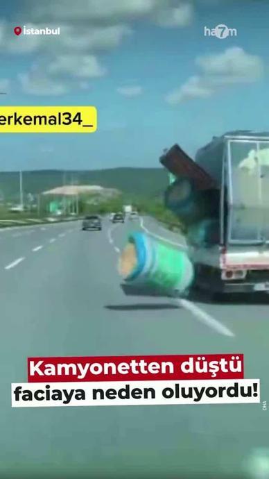 Kamyonetten d&uuml;şt&uuml; faciaya neden oluyordu!