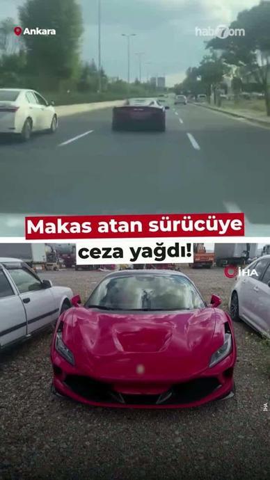 Makas atan s&uuml;r&uuml;c&uuml;ye ceza yağdı!