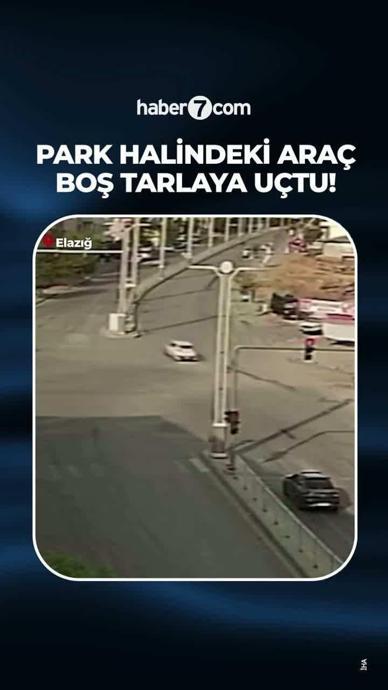 Park halindeki ara&ccedil; tarlaya u&ccedil;tu!