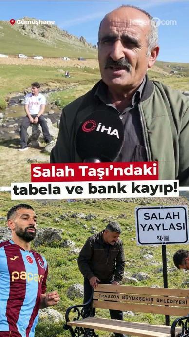 Salah Taşı&rsquo;ndaki tabela ve bank bir gecede