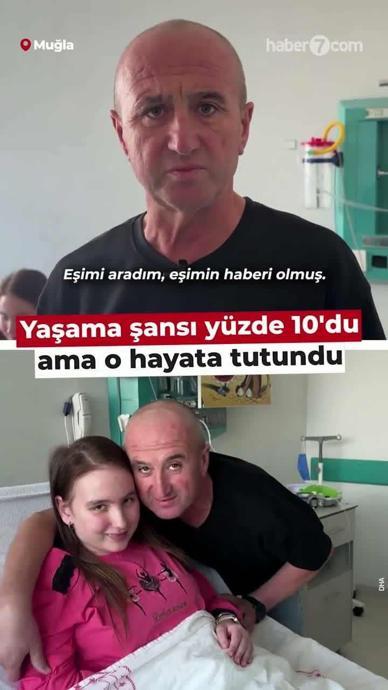 Yaşama şansı y&uuml;zde 10'du ama o hayata tutundu
