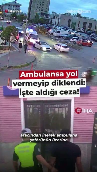 Yol vermeyen s&uuml;r&uuml;c&uuml;ye b&uuml;y&uuml;k ceza