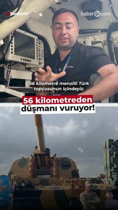 56 kilometreden d&uuml;şmanı vuruyor!