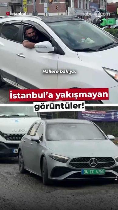 İstanbul'a yakışmayan manzara!