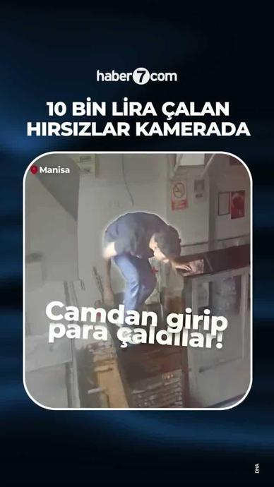 Hırsızlıkları kameraya yakalandı!