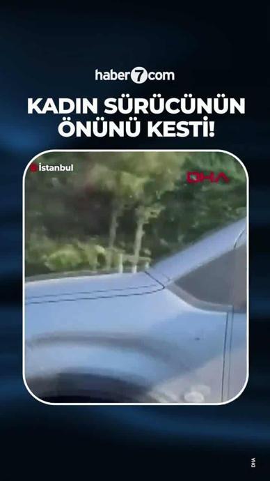 Sıkıştırdığı kadın s&uuml;r&uuml;c&uuml;ye hakaretler etti!