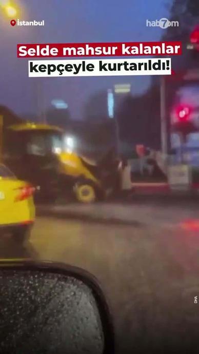 Mahsur kalan vatandaşlar kep&ccedil;eyle kurtarıldı!
