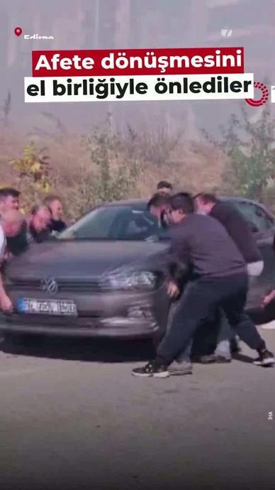 Edirneli vatandaşlardan &ouml;rnek davranış