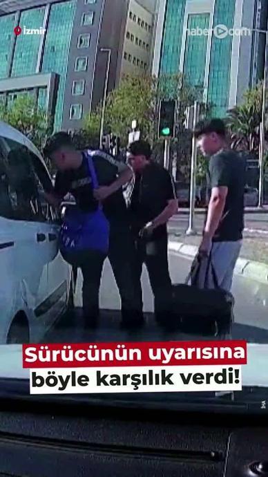 İzmir'de trafikte gerginlik