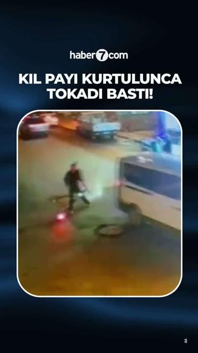 Kıl payı kurtulunca tokadı bastı!