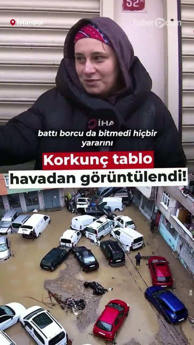 Selin yol a&ccedil;tığı hasar havadan g&ouml;r&uuml;nt&uuml;lendi
