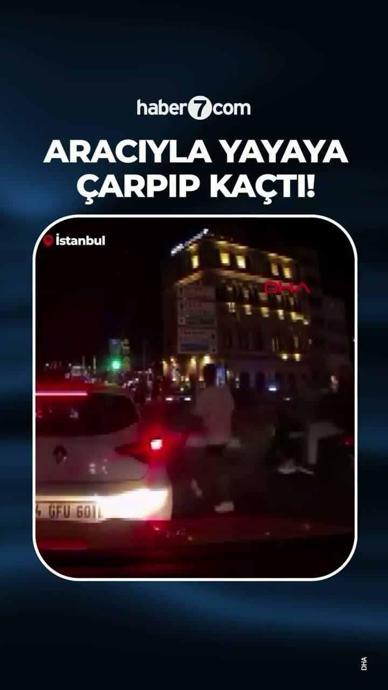 Yayaya &ccedil;arpıp ka&ccedil;tı!