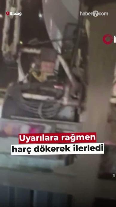 Uyarılara rağmen yola har&ccedil; d&ouml;kt&uuml;!
