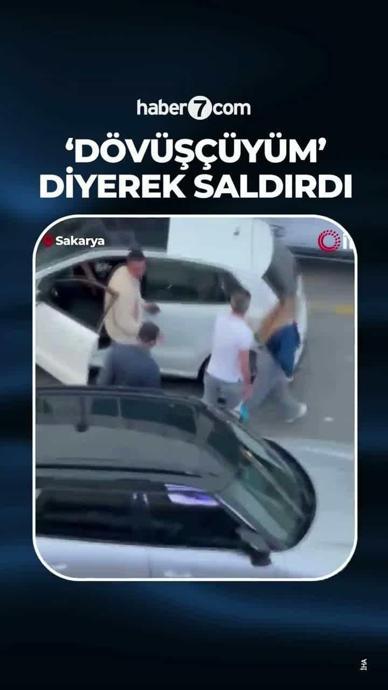 "D&ouml;v&uuml;ş antren&ouml;r&uuml;y&uuml;m" diyerek saldırdı!