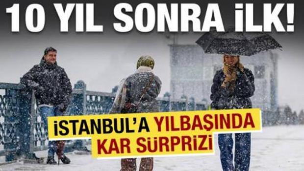 İstanbul'da 10 yıl sonra bir ilk! Yılbaşında kar geliyor: Lapa lapa yağacak