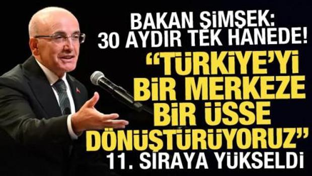 Şimşek: T&uuml;rkiye b&uuml;t&uuml;n komşularının toplamından daha b&uuml;y&uuml;k ekonomiye sahip 8 &uuml;lkeden biri