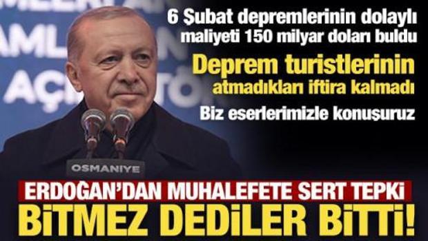 Son Dakika: Erdoğan'dan muhalefete konut tepkisi: Bitmez dediler bitti!