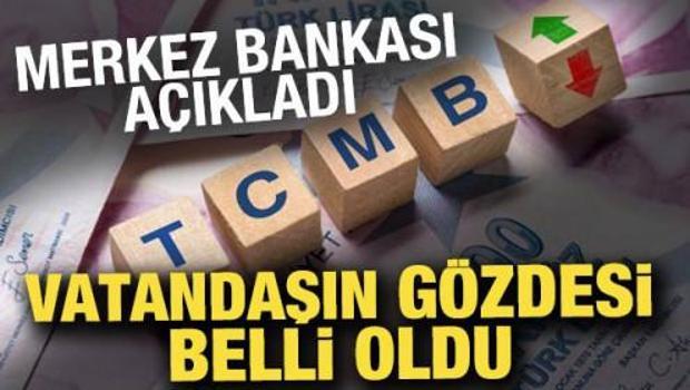 Merkez Bankası a&ccedil;ıkladı! Vatandaşın g&ouml;zde yatırım aracı belli oldu