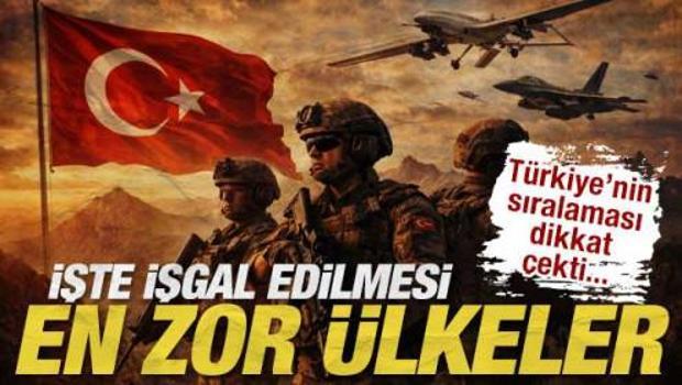 İşte işgal edilmesi en zor &uuml;lkeler! T&uuml;rkiye'nin sıralaması dikkat &ccedil;ekti...