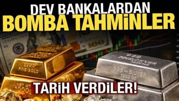 Dev bankalardan altın ve g&uuml;m&uuml;ş tahminleri