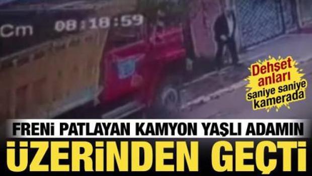 Kocaeli'de korkun&ccedil; olay! Freni patlayan kamyon yaşlı adamı ezdi ge&ccedil;ti