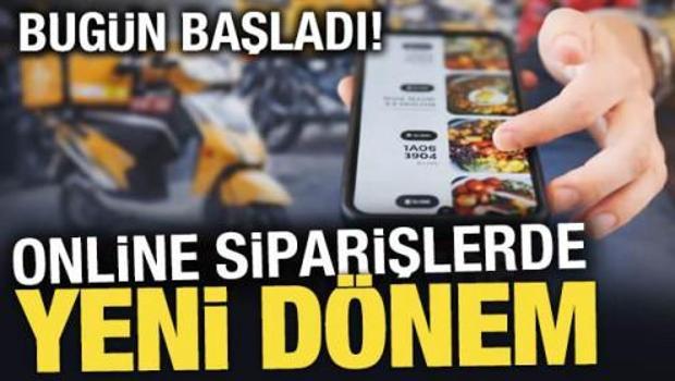 Yemek siparişlerinde yeni d&ouml;nem başladı