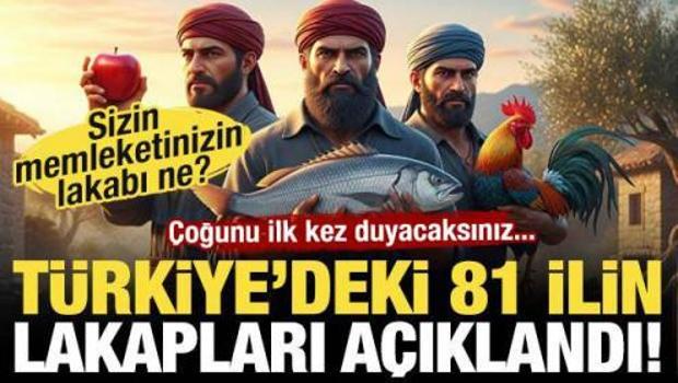81 ilin lakapları a&ccedil;ıklandı! Memleketinizin lakabı ne?