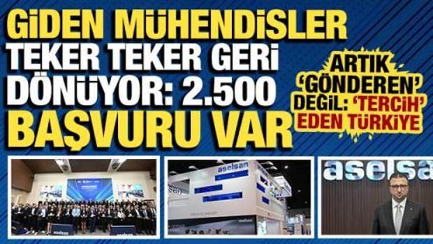Giden m&uuml;hendisler teker teker geri d&ouml;n&uuml;yor: Tam 2.500 başvuru var ve 194 kişi se&ccedil;ildi