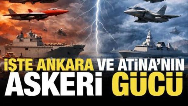T&uuml;rkiye-Yunanistan askeri g&uuml;&ccedil; karşılaştırması! Ankara'nın stratejik &uuml;st&uuml;nl&uuml;ğ&uuml;