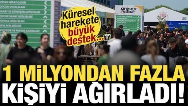 K&uuml;resel harekete b&uuml;y&uuml;k destek: Sıfır Atık Festivali 1 milyondan fazla kişiyi ağırladı!