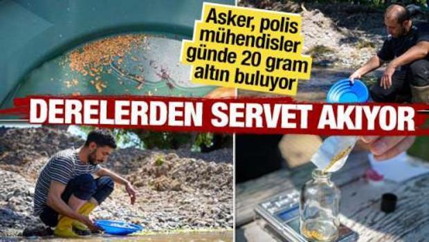 Derelerden servet akıyor: Asker, polis, m&uuml;hendisler g&uuml;nde 20 gram altın buluyor