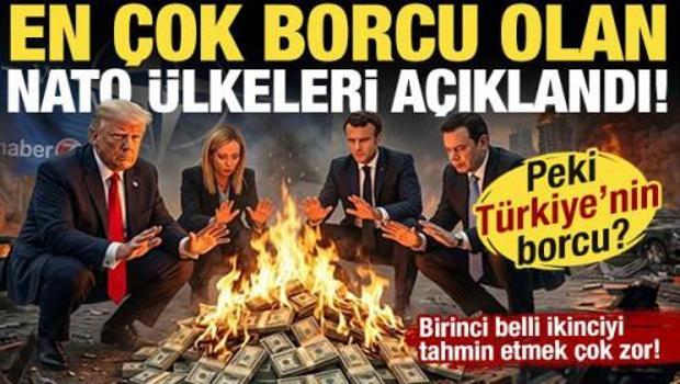 En &ccedil;ok borcu olan NATO &uuml;lkeleri a&ccedil;ıklandı! T&uuml;rkiye'nin ne kadar borcu var?