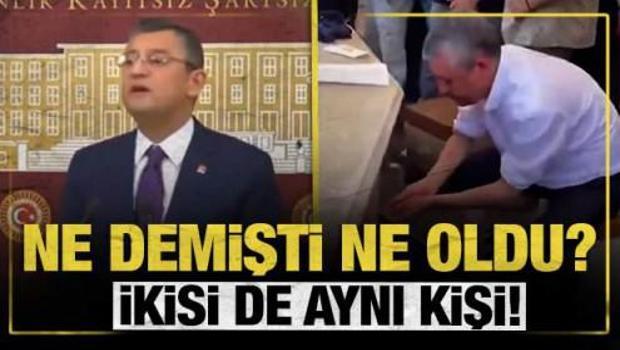 Abdest alan &Ouml;zg&uuml;r &Ouml;zel'in "orta &ccedil;ağ d&uuml;ş&uuml;ncesi" dediği g&ouml;r&uuml;nt&uuml;ler akıllara geldi