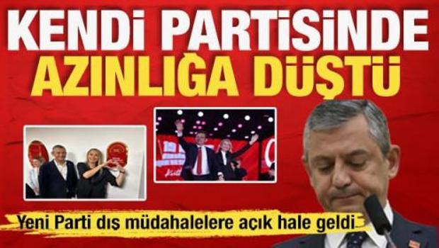 Yeni Parti&rsquo;de b&uuml;y&uuml;k b&ouml;l&uuml;nme: &Ouml;zg&uuml;r &Ouml;zel kendi kurduğu partide azınlığa d&uuml;şt&uuml;