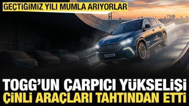 TOGG'un &ccedil;arpıcı y&uuml;kselişi &Ccedil;inli ara&ccedil;ları tahtından etti: Ge&ccedil;tiğimiz yılı mumla arıyorlar