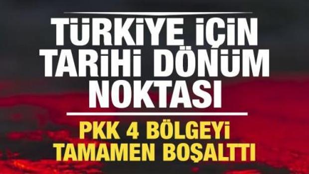 T&uuml;rkiye i&ccedil;in tarihi bir d&ouml;n&uuml;m noktası! PKK Irak'ın kuzeyinde 4 b&ouml;lgeyi tamamen boşalttı