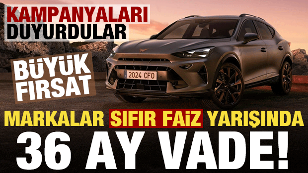 Araba alacaklara b&uuml;y&uuml;k fırsat! Otomobilde sıfır faiz yarışı, markalar kampanyaları duyurdu