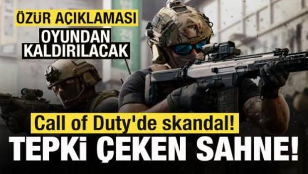 Call of Duty'de skandal! Tepki &ccedil;eken sahne! &Ouml;z&uuml;r dileyip duyurdu: Oyundan kaldıracağız