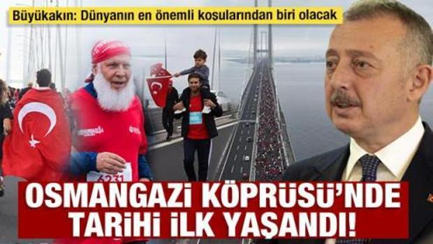 Osmangazi K&ouml;pr&uuml;s&uuml;&rsquo;nde ilk yaşandı! B&uuml;y&uuml;kakın: D&uuml;nyanın en &ouml;nemli koşularından biri olacak
